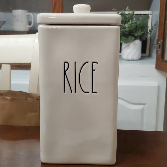 Rae Dunn Kitchen Unique Rae Dunn Large Square Rice Canister Poshmark